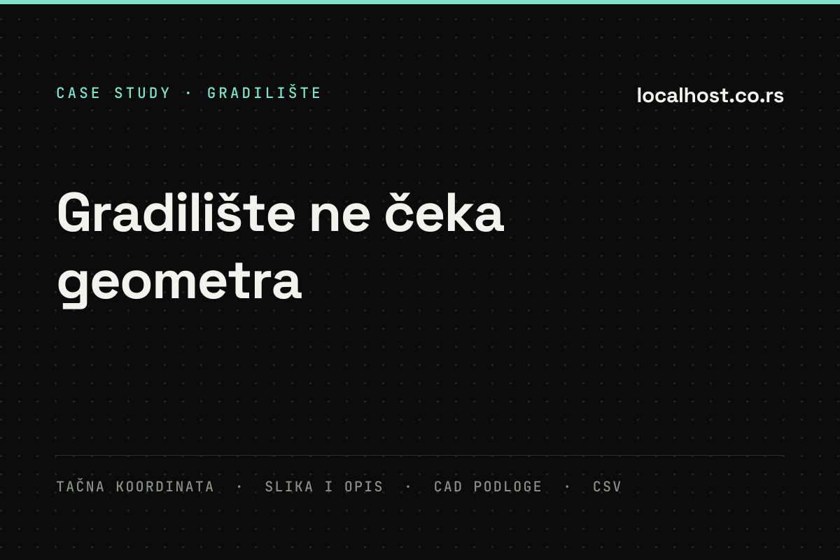 ZGPS — obeležavanje tačaka na gradilištu